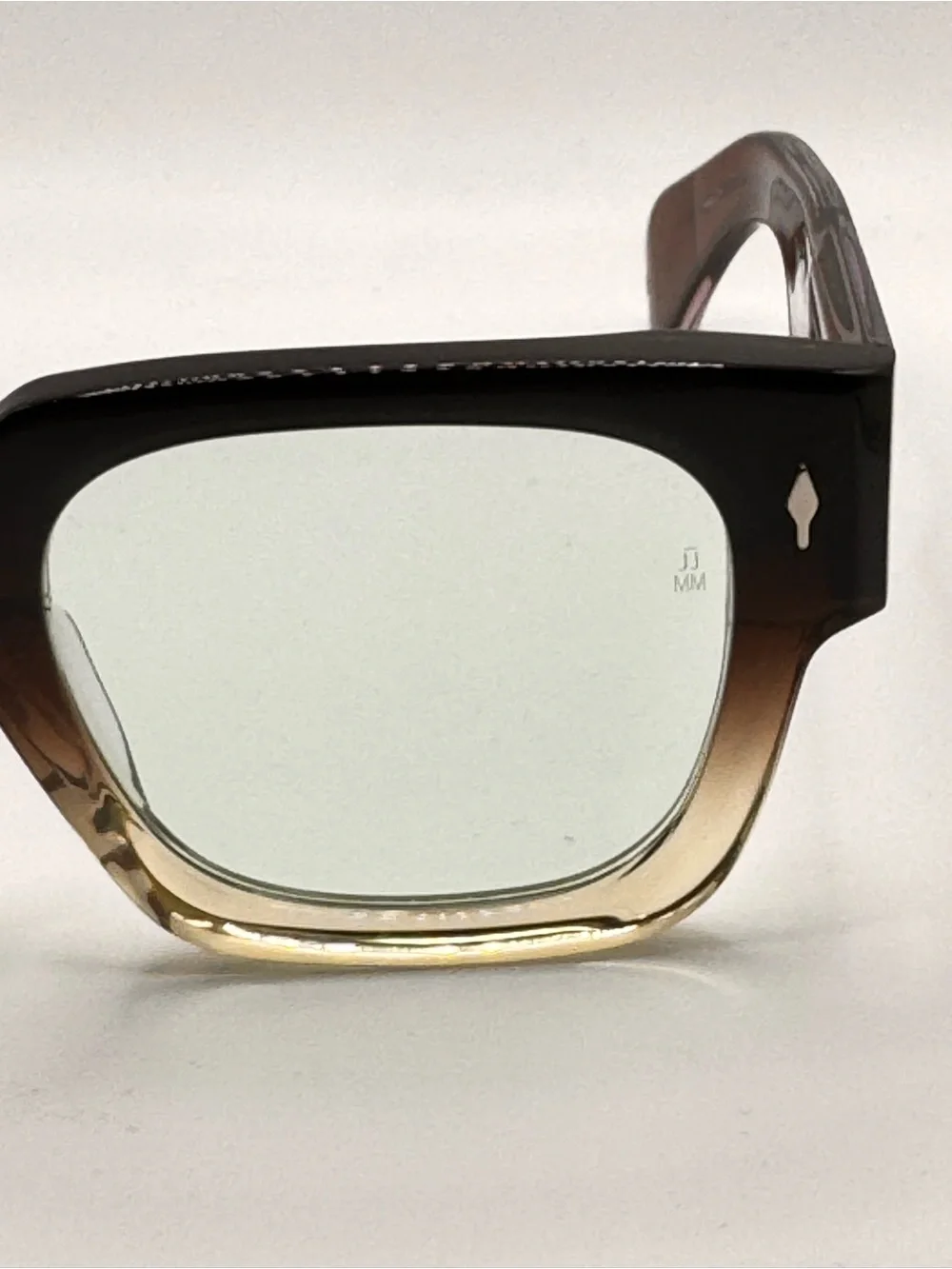 JMM Enzo Retro Square Gradient Brown-to-Amber Sunglasses - Picture 2 of 8